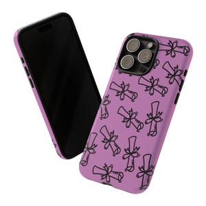 Diploma Scroll Pattern Phone Case | Tough Phone Case, Graduation Roll Repeat