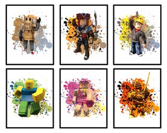 Video Game Poster Set 8x10 Inches – Unframed Game Wall Art Prints – Gamer Room Decor for Kids & Teens – Birthday Gift Idea – Set of 6