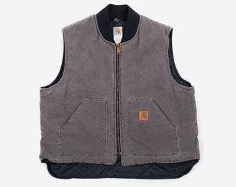 Carhartt Men's Sandstone Arctic Quilt Lined Vest Size - Etsy