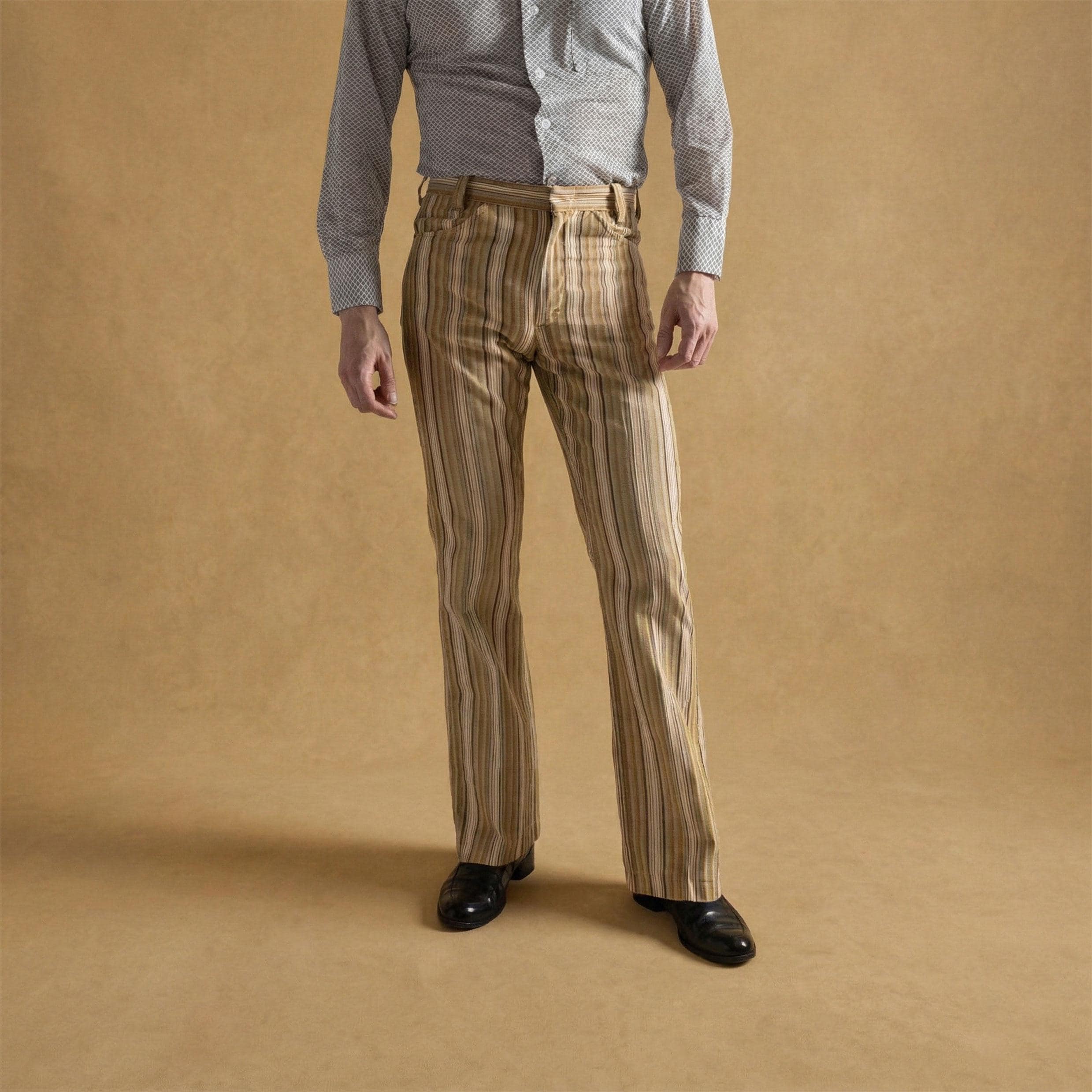 Men Stripe 70s Pants - Etsy