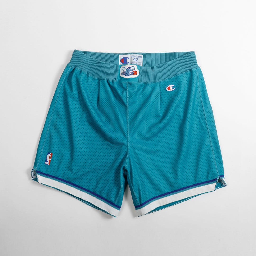 Vintage 90s Charlotte Hornets NBA Champion Team Uniform Basketball Shorts  42 Large