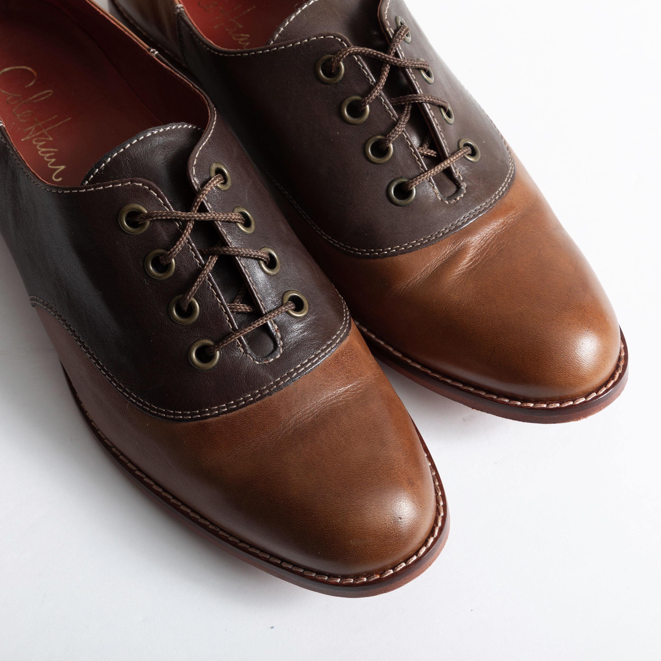 COLE HAAN Men\'s Colton Saddle Suede Oxfords Brown Size 10 Preppy Shoe Cole Haan Men main image 3