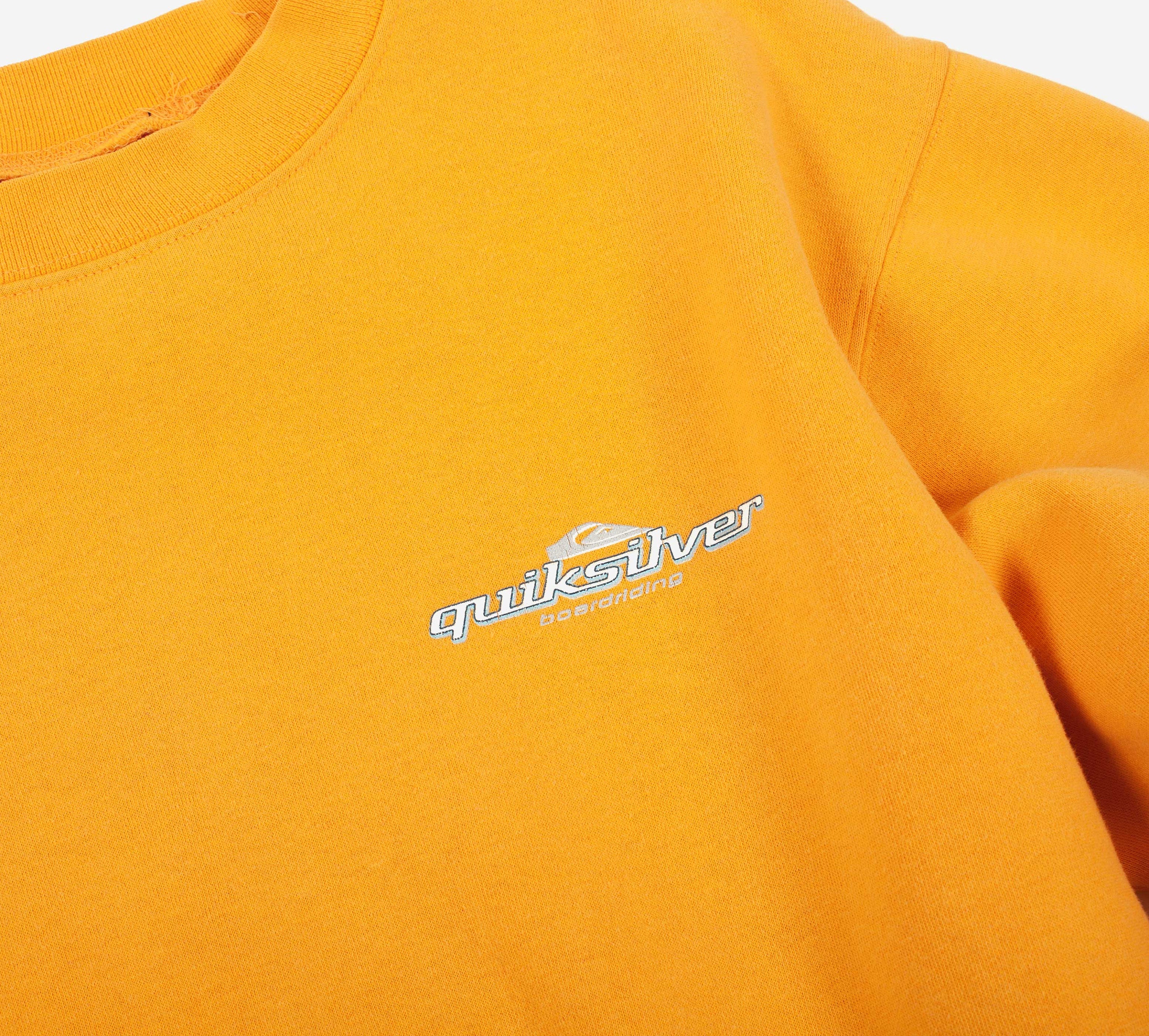 Vtg Quicksilver Boarding Sweatshirt Yellow Boys XL - Etsy