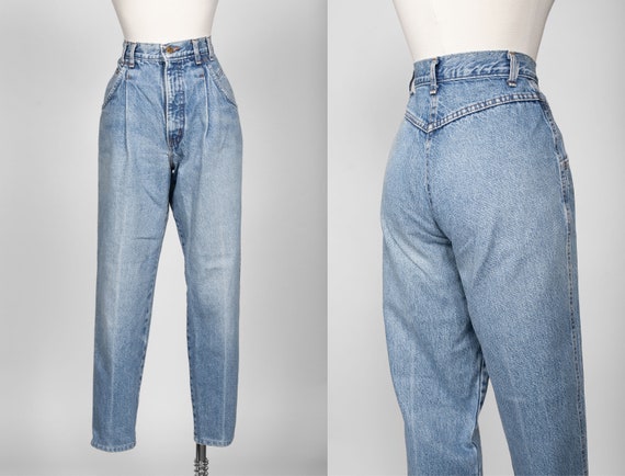 vtg Lee High Waisted Pleated Mom Jeans 6 / 27 in.