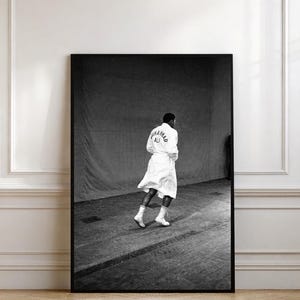 Póster de Muhammad Ali, arte mural de boxeo, lámina deportiva en blanco y negro, decoración para gimnasio u oficina (descarga gratuita)