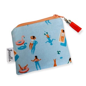 Swimmers Swimming fabric Coin Purse pouch small or large