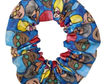 Swimmer Fabric Hair Scrunchie swimming two designs