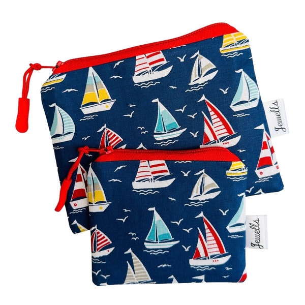 Sailing Boats Yacht fabric purse 2 sizes