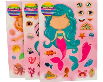 Mermaid make a scene Sticker Sheets x2