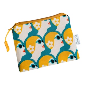 Retro Swimming Hat floral fabric coin purse pouch swimming