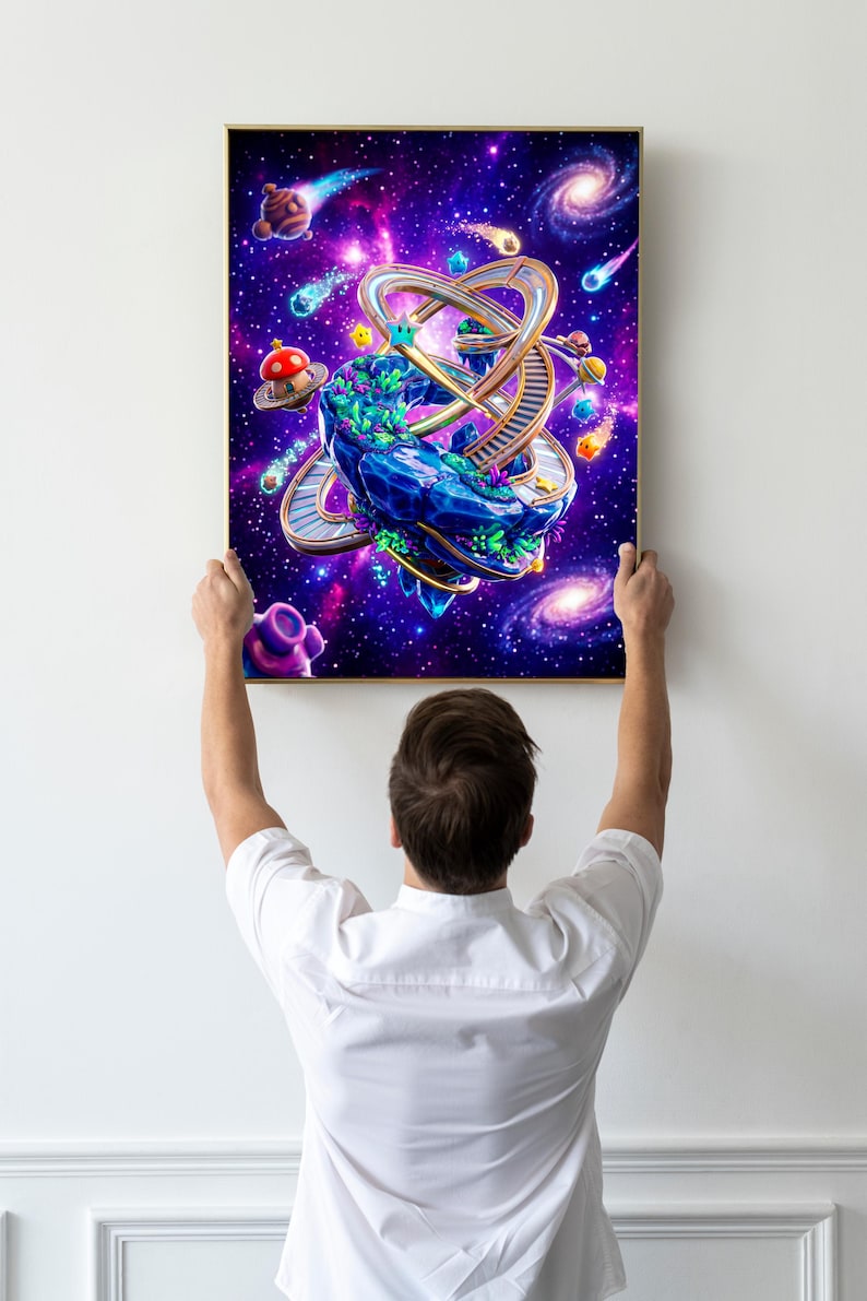 4x Galaxy Game Poster Bundle | Space Adventure Prints | Retro Gaming ...