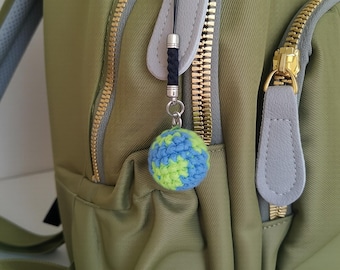 Project Hail Mary Earth Crochet Phone Charm, Grace Rocky Phone Crochet Charm