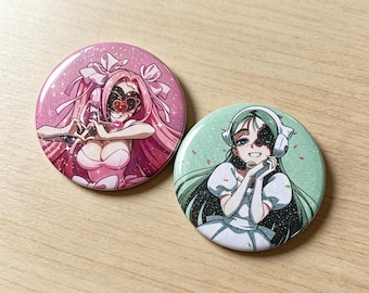 Alien Stage Pinback Badge Buttons Pins, Mizi Pins, Sua Pins, ALNST Fans art Gift