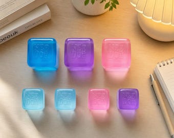 Nee Doh Nice Cube Stress Ball, Ice Cube Squishy Fidget Toy, Anxiety Relief, Sensory Play