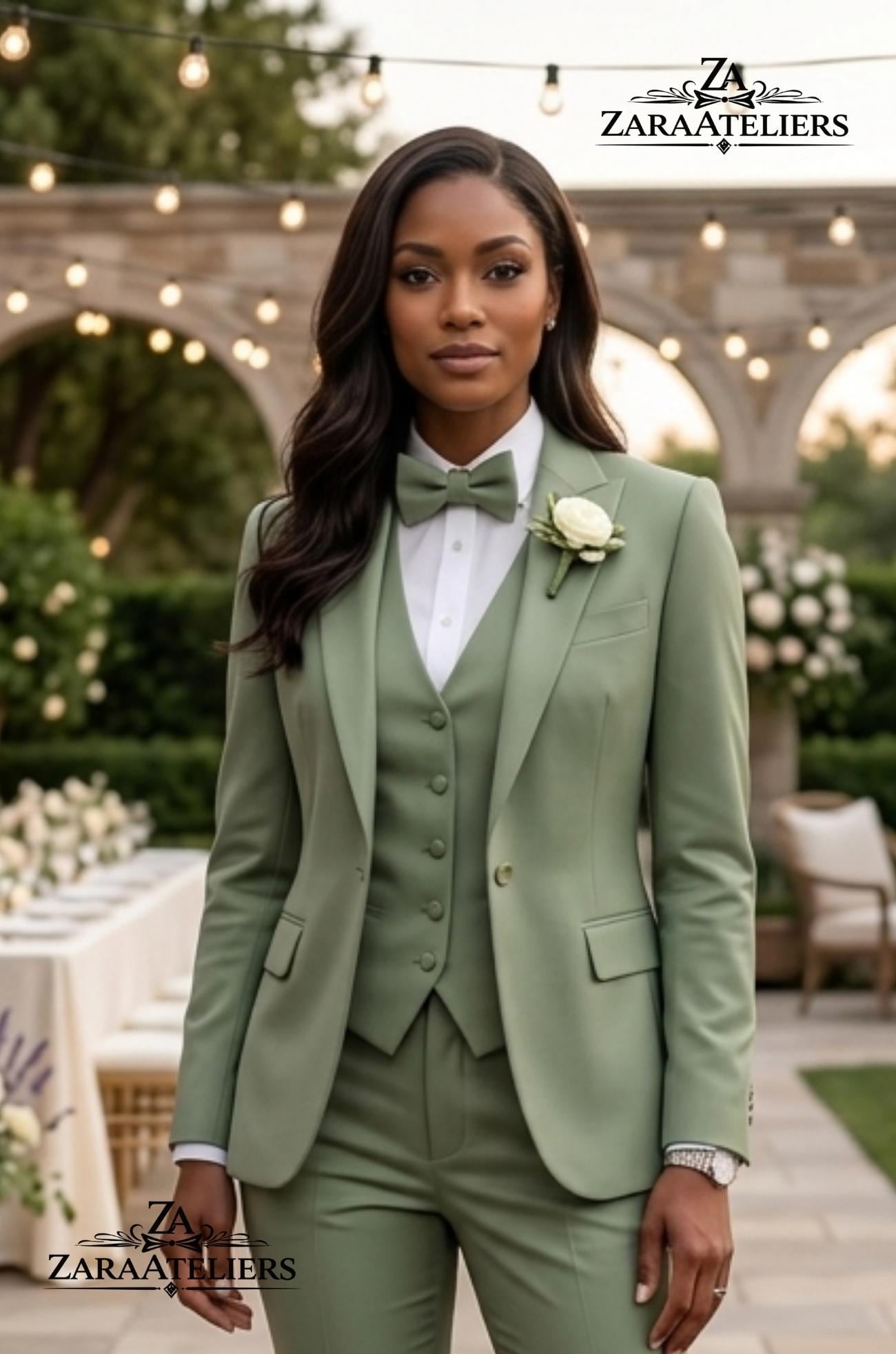 green jacket dress for women Blazer Thalissea