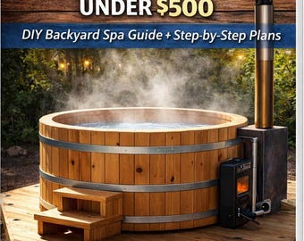 Planos para construir una bañera de hidromasaje de madera por tu cuenta / Guía para un spa de jardín por menos de 500 dólares (PDF)