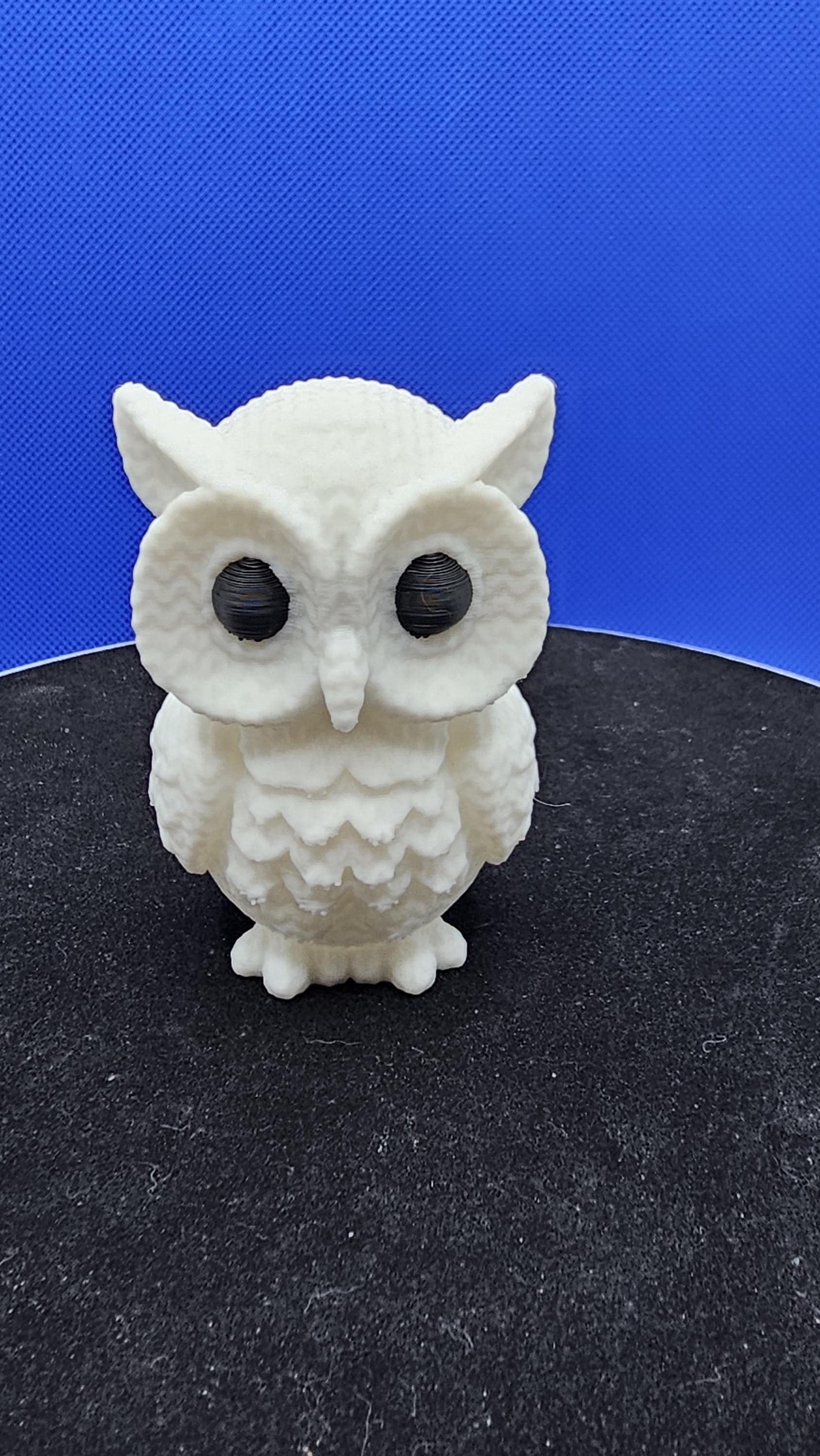 White Knitted Horned Owl