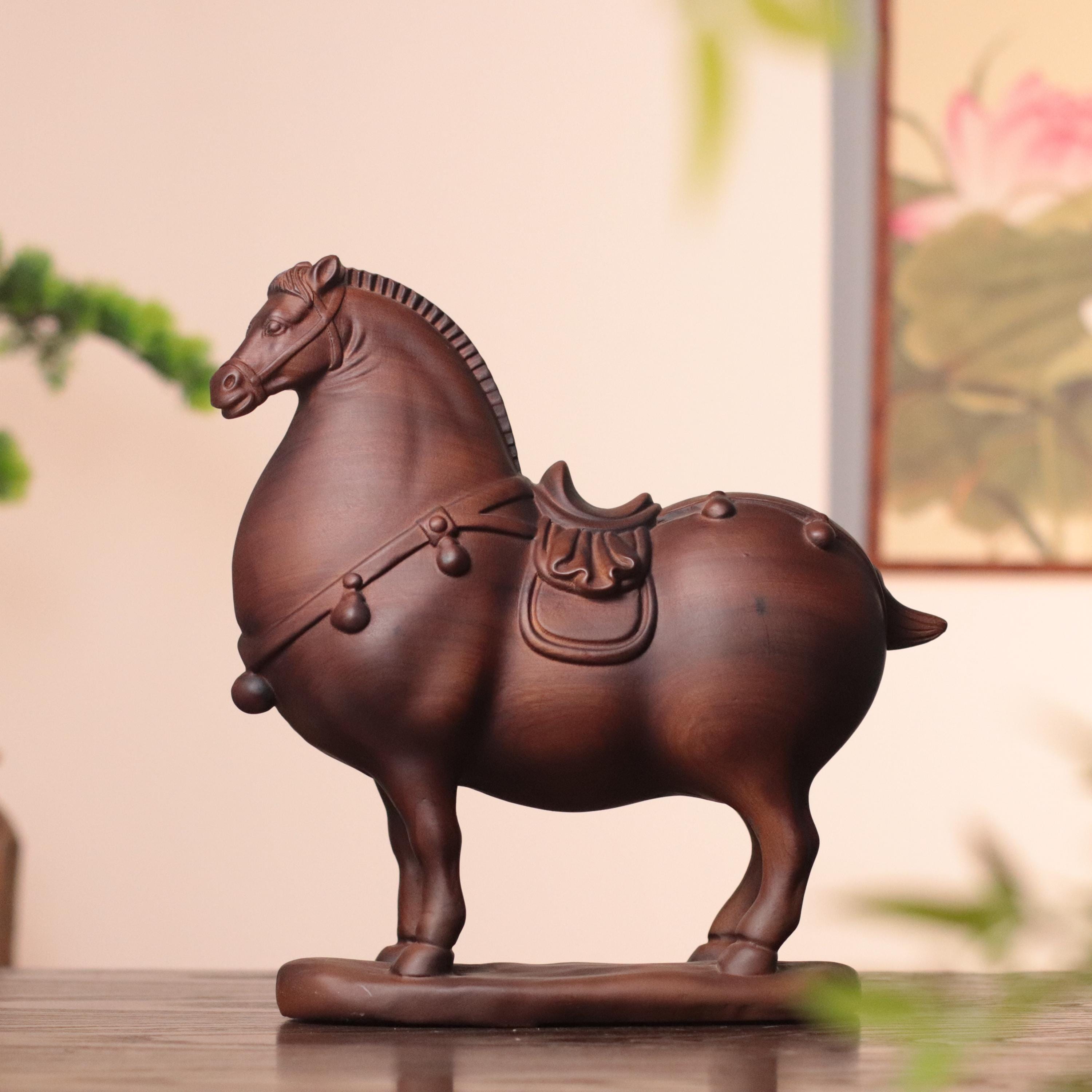 Wooden Horse Chinese Carved - Etsy