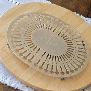 Vintage Oval Shaped Metal Trivet Stand Roaster  adjustable 10”to 13.5”