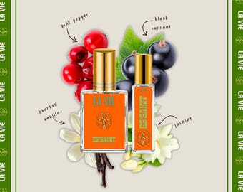 La Vie Women's Perfume Oil & Perfume Spray | Bright Floral Fragrance | Pink Pepper Jasmine Vanilla Scent | Phthalate-Free | Gifts For Her