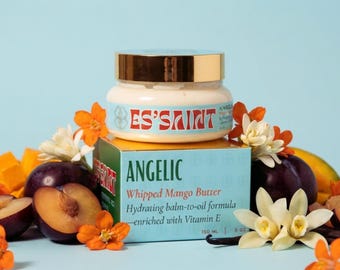 ANGELIC Whipped Fragrance Body Butter | Scented Mango Body Butter | Borage Oil | White Floral Vanilla Musk | Women Gifts | Moisturizer