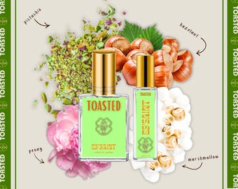Toasted Women's Perfume Oil & Perfume Spray | Warm Gourmand Fragrance | Pistachio Hazelnut WhipCream Scent | Phthalate-Free | Gifts For Her