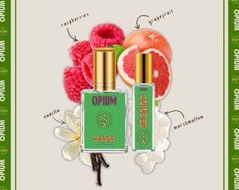 Opium Women's Perfume Oil & Perfume Spray | Fruity Amber Fragrance | Raspberry Pear Lily Musk Scent | Phthalate-Free | Gifts For Her