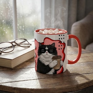 May include: A set of three ceramic mugs with a speckled, matte finish. The mugs are in shades of cream, light brown, and dark brown. Each mug has a simple, minimalist design, perfect for coffee or tea.