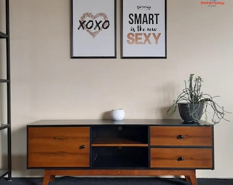 Tiel TV-Konsole, Skandinavische Moderne Medien-Schrank, Mitte des Jahrhunderts Wohnzimmer-Aufbewahrung