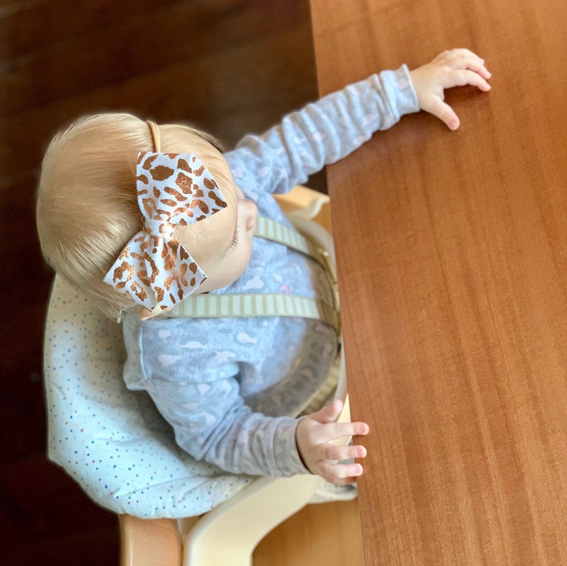 Free Shipping Baby accessory Leopard Felt bow OVERSIZED