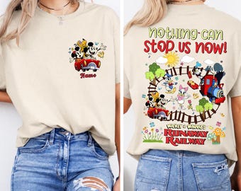 Custom Mickey and Minnie's Runaway Railway Nothing Can Stop Us Now Shirt, Disney Ride Tee, WDW Hollywood Studios Family Trip 2026