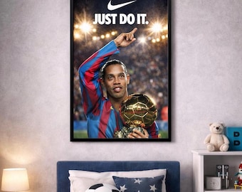 Ronaldinho Poster | Football Legend, Ballon d'Or Winner