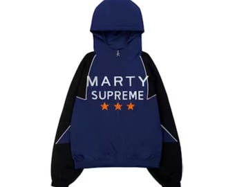 Marty Supreme Winter Jacket Unisex Hooded Zip Streetwear Coat Men