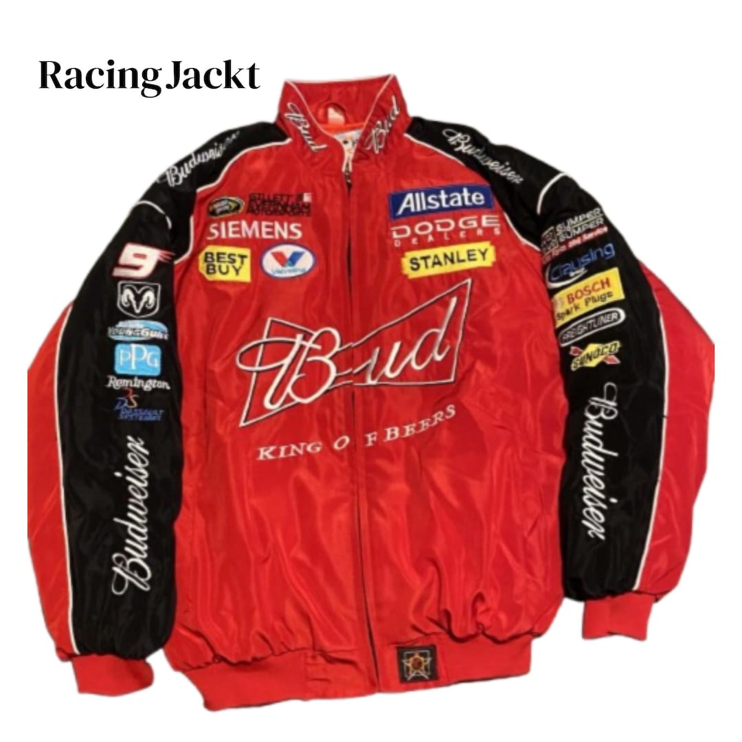 Cigarettes Racing Jacket Vintage Motorsport Racing Jacket: Budweiser Streetwear Unisex Style - Etsy
