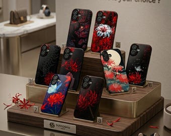 Red Spider Lily Anime Tough Phone Case, Manga Art Cover For iPhone Samsung