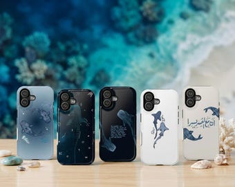 Tiburón ballena, océano, vida marina, personalizado, nombre personalizado, animal marino, costero, funda resistente para teléfono