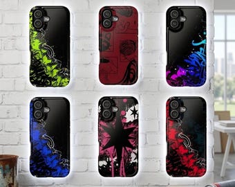 Y2K Graffiti Tough Phone Case for iPhone Samsung, Streetwear Grunge Urban Protective Cover
