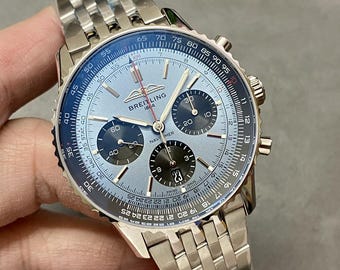 Men watch Vintage Breitling 1884 Navitimer Chronograp 44mm Full Box - Tag - Papers