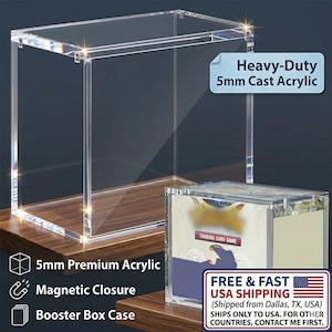 ETB display box stackable acrylic 5mm compatible with transparent Booster Box