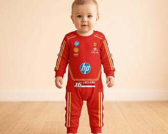 Body de bebé inspirado en las carreras – Temporada 2026 – Conjunto para recién nacidos y bebés – Ropa para niños pequeños estilo automovilismo