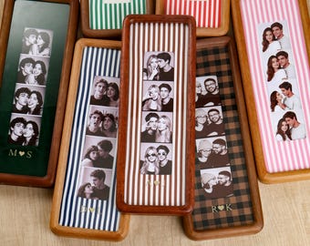 Couple Photo Strip Frame, Custom Photo Booth Picture Frame, Anniversary Gift for Couples, Wedding Keepsake, Gifts for Dad/Mom/Friends