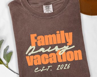 Custom Family Vacation 2026 Shirts, Family Vacation Shirts, Custom Shirt, Personalized Family Shirt, Retro Shirts