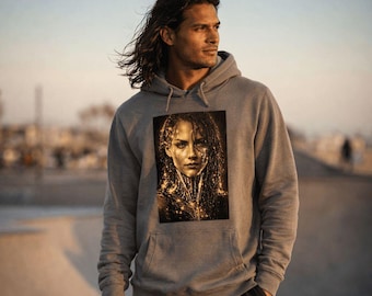 Cyberpunk herrtröja i ekologisk bomull