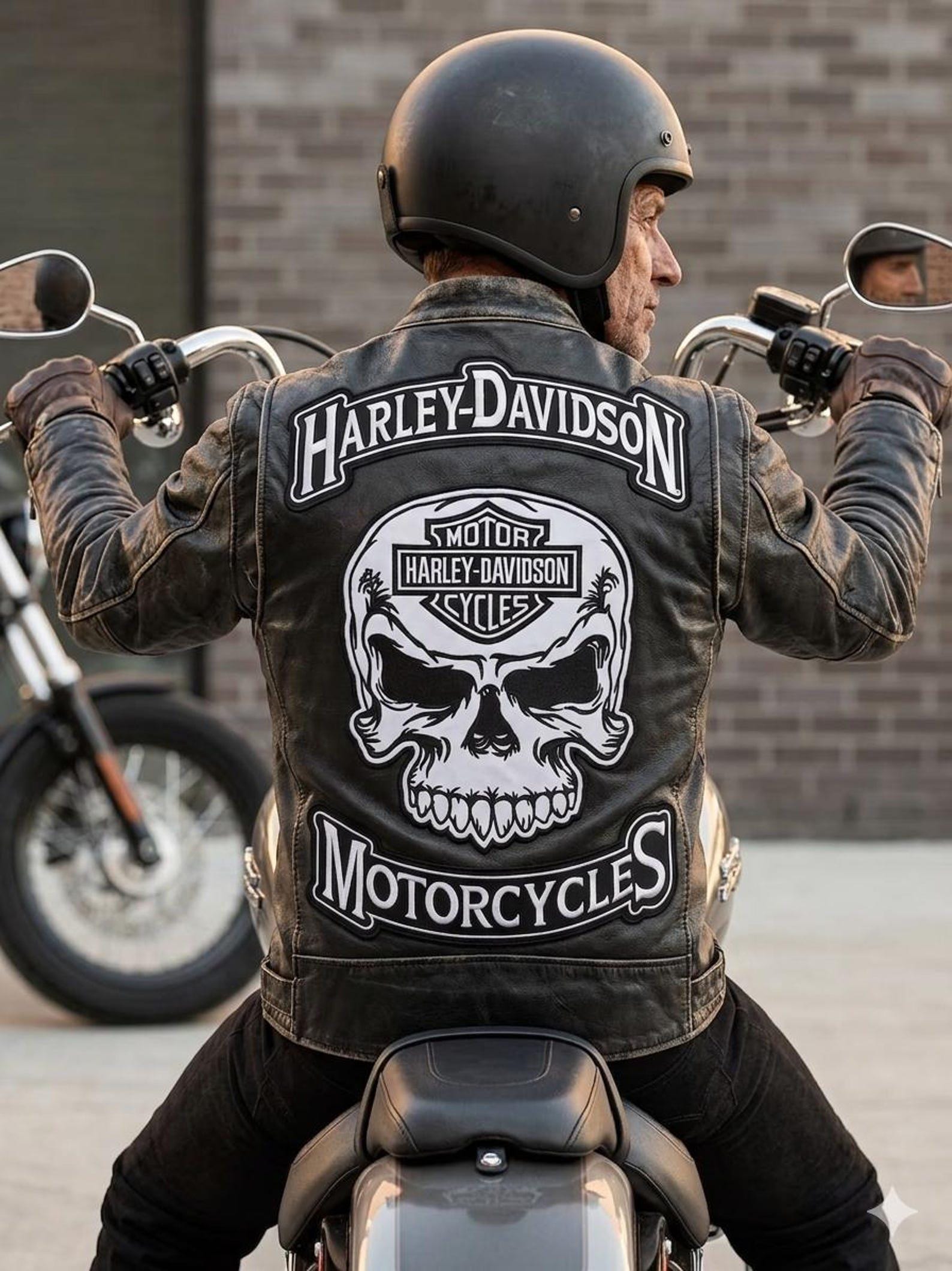 k-14R Harley-Davidson スカルロゴ ジャケット Harley Davidson Skull Jacket - Etsy