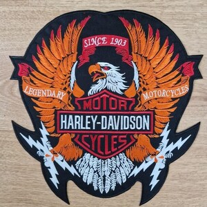 Harley Legendary Large Back Patch - Etsy
