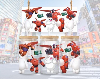 Big Hero 6 16oz Glass Wrap – Baymax Medical Robot (PNG Download)