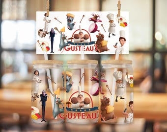 Rat Chef Gusteau's Cup Wrap - Ratatouille (PNG Download)