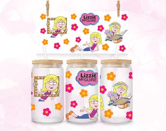 Lizzie McGuire 16oz Glass Wrap - Y2K 2000s Nostalgie (PNG Download)