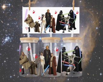 The Fate of the Galaxy 16oz Glass Wrap - Return of the Sith (PNG Download)