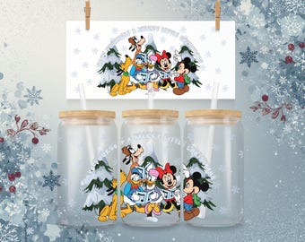 Mickey and Friends Chirstmas Carolling Cup Wrap (PNG Download)